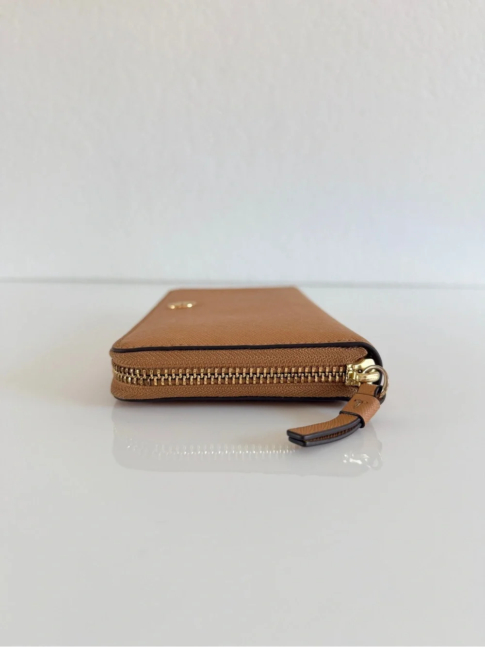 Tory Burch Tan Zip-Around Continental Wallet